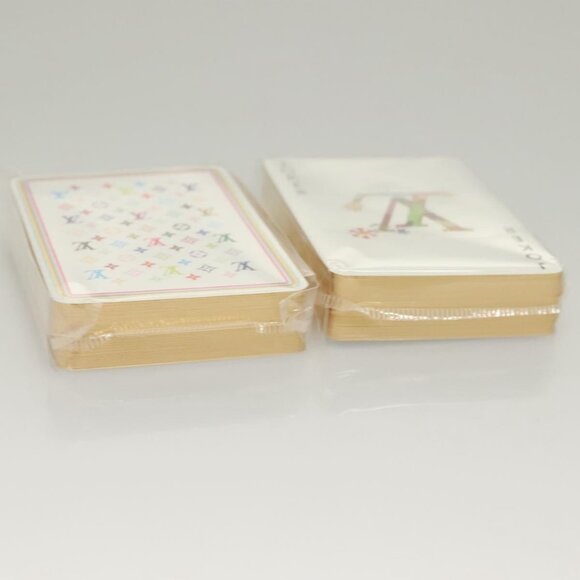 LOUIS VUITTON Monogram Multicolor Playing Cards Black White LV Auth am8801 - Picture 5 of 12